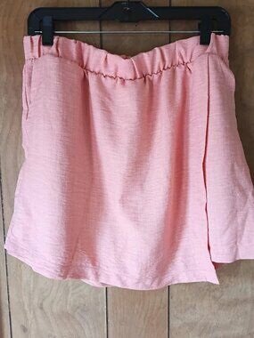 Discount Divas Pink Skort Size XL Pull-On Elastic Waist Polyester